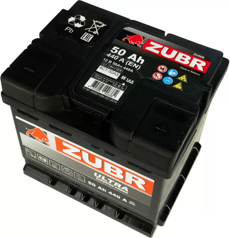 Аккумулятор Зубр Ultra R+ (50Ah) фото 2
