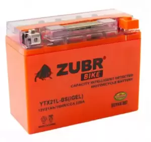 Аккумулятор Зубр YTX21L-BS (iGEL) (21Ah) фото