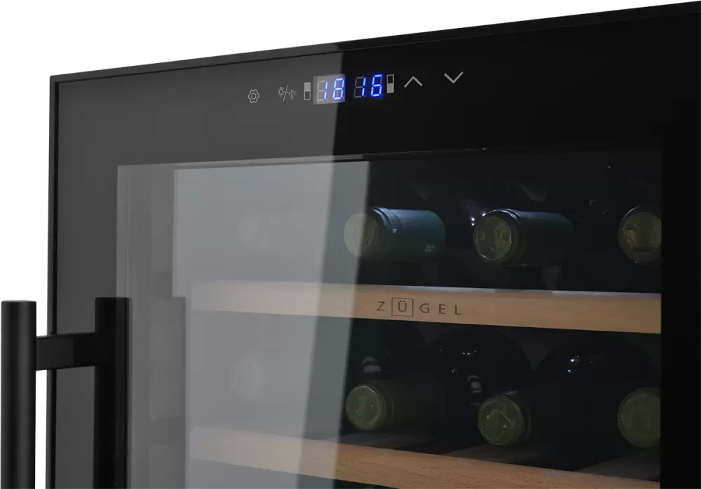 Винный шкаф ZUGEL ZCWF281DB Dual Zone фото