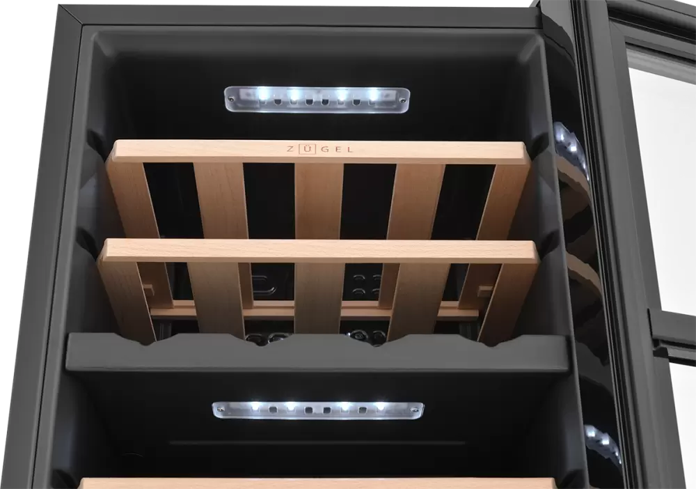 Винный шкаф ZUGEL ZCWF281DB Dual Zone фото