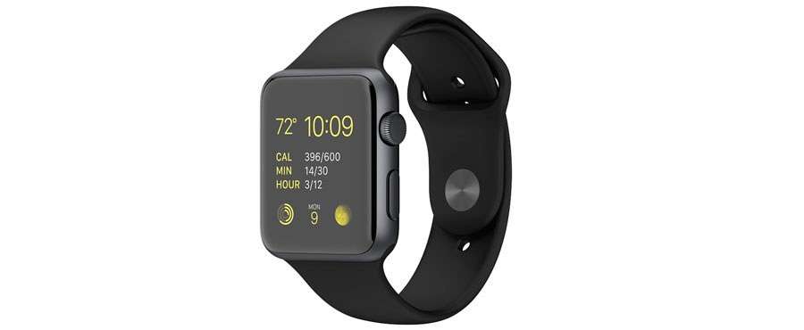 Apple Watch Sport 42mm Space Gray with Black Sport Band (MJ3T2)