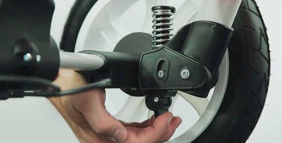 коляска с пружинной амортизацией