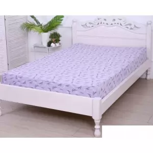 Простыня Luxsonia Трикотаж на резинке 180x200 2230 (лаванда сиреневый) фото