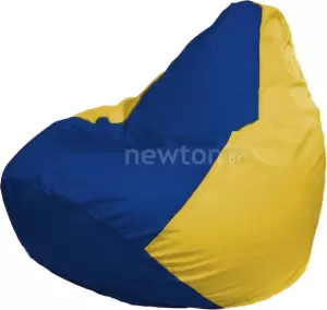 Кресло-мешок Flagman Груша Г2.1-128 синий/жёлтый фото