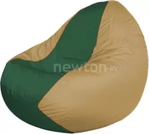 Кресло-мешок Flagman Classic K2.1-30 бежевый/зеленый фото