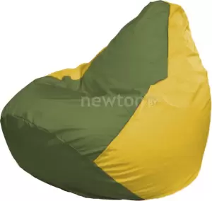 Кресло-мешок Flagman Груша Г2.1-228 оливковый/жёлтый фото