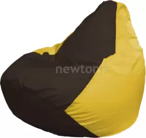 Кресло-мешок Flagman Груша Г2.1-320 коричневый/жёлтый фото