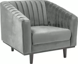 Интерьерное кресло Signal Asprey Velvet 1 серый фото