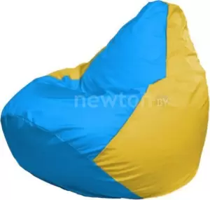 Кресло-мешок Flagman Груша Макси Г2.1-280 желтый/голубой фото