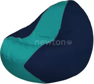 Кресло-мешок Flagman Classic К2.1-228 бирюзовый, темно-синий фото