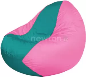 Кресло-мешок Flagman Classic К2.1-172 бирюзовый, розовый фото