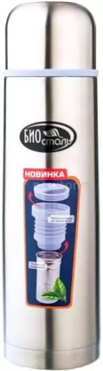 Термос БИОСТАЛЬ NB-1000Z 1л серебристый фото