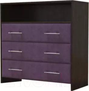 Комод Proson Varna 90x40x90 (венге/фиолетовый) фото
