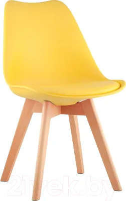 Стул Stool Group Frankfurt / Y863 (желтый/деревянные ножки) фото