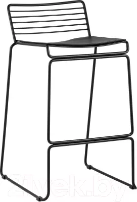 Стул барный Stool Group Danny (черный с черной подушкой) фото