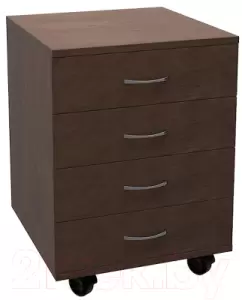 Тумба МДК ТБ4 выкатная с 4 ящиками 454x456x530 (венге) фото