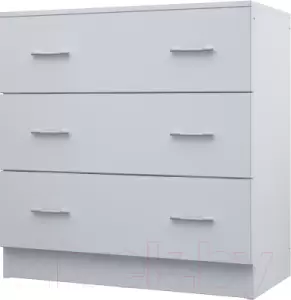 Комод МДК КМ1 с 3 ящиками 820x800x418 (белый) фото