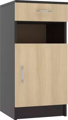 Тумба МДК ПРТ1 с ящиком 870x400x400 (венге/дуб млечный) фото