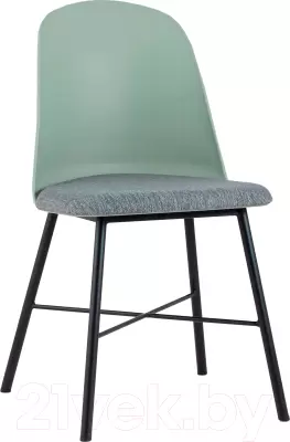Стул Stool Group Shell с мягким сиденьем / 8336 (серо-зеленый) фото