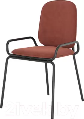 Стул Latitude Ror Double Frame / RORCH2FRBKVLRDRD (черный/темно-красный) фото