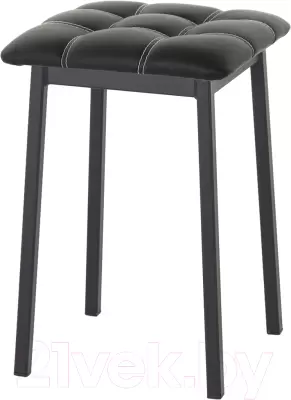 Табурет AMC Comfort 7К1.1 (кожзам черный/черный) фото