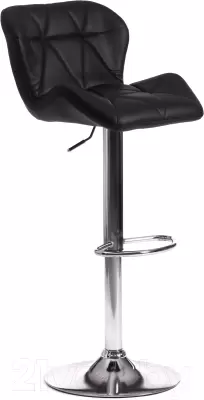Стул барный Tetchair Biaggio (металл/экокожа, черный/хром) фото