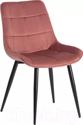 Стул Tetchair Abruzzo металл/вельвет (коралловый HLR 44/черный) фото