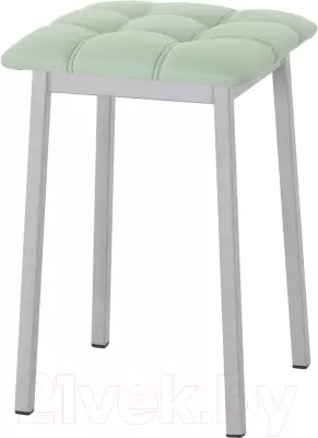 Табурет AMC Comfort 7К5.10 (кожзам мятный/серебристый) фото