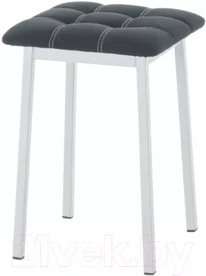 Табурет AMC Comfort 7.5.1 (ткань черный/серебристый) фото