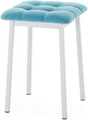 Табурет AMC Comfort 7.5.13 (ткань бирюзовый/серебристый) фото