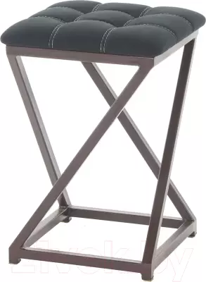 Табурет AMC Comfort 8.2.1 (ткань черный/коричневый) фото