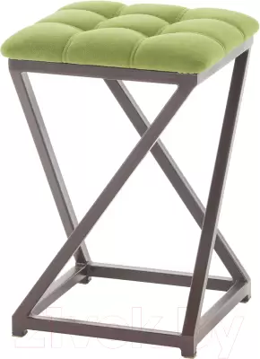 Табурет AMC Comfort 8.2.11 (ткань фисташковый/коричневый) фото