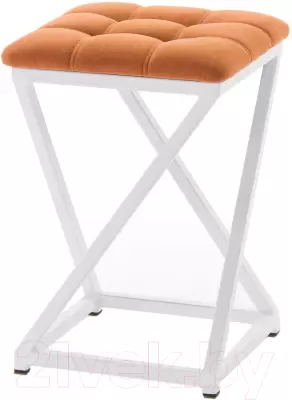 Табурет AMC Comfort 8.6.4 (ткань терракот/белый) фото