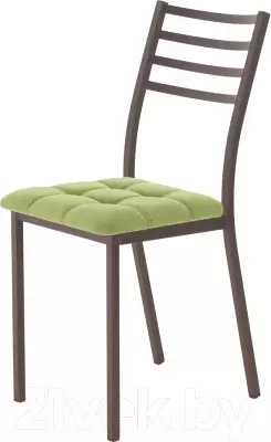 Стул AMC Comfort 4.2.11 (ткань фисташковый/коричневый) фото