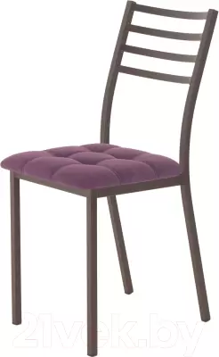 Стул AMC Comfort 4.2.14 (ткань баклажан/коричневый) фото