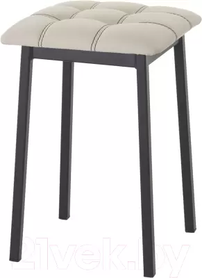 Табурет AMC Comfort 7К1.3 (кожзам бежевый/черный) фото