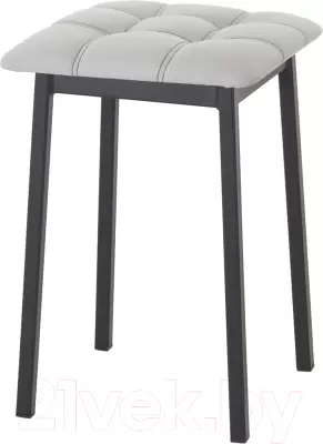 Табурет AMC Comfort 7К1.6 (кожзам серый/черный) фото