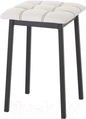Табурет AMC Comfort 7К1.12 (кожзам белый/черный) фото