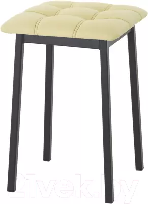 Табурет AMC Comfort 7К1.15 (кожзам светло-желтый/черный) фото
