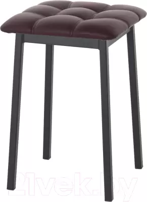 Табурет AMC Comfort 7К1.14 (кожзам бордовый/черный) фото