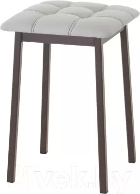 Табурет AMC Comfort 7К2.6 (кожзам серый/коричневый) фото