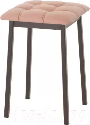 Табурет AMC Comfort 7К2.7 (кожзам коралл/коричневый) фото