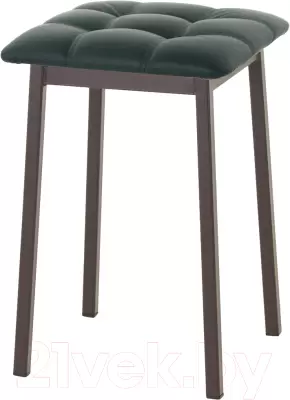 Табурет AMC Comfort 7К2.9 (кожзам зеленый/коричневый) фото