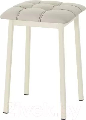 Табурет AMC Comfort 7К3.3 (кожзам бежевый/слоновая кость) фото