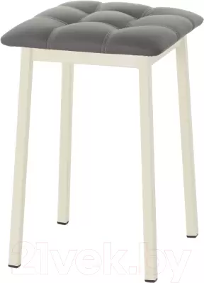 Табурет AMC Comfort 7К3.5 (кожзам графит/слоновая кость) фото