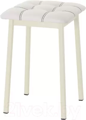 Табурет AMC Comfort 7К3.12 (кожзам белый/слоновая кость) фото