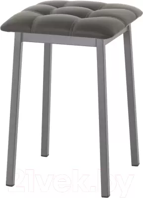 Табурет AMC Comfort 7К4.8 (кожзам серо-коричневый/графит) фото