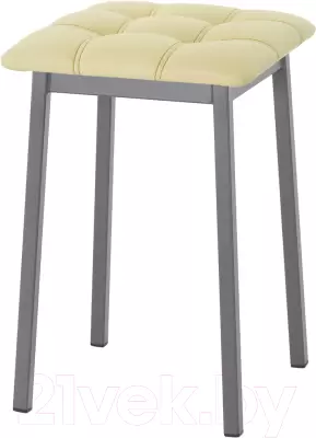 Табурет AMC Comfort 7К4.15 (кожзам светло-желтый/графит) фото