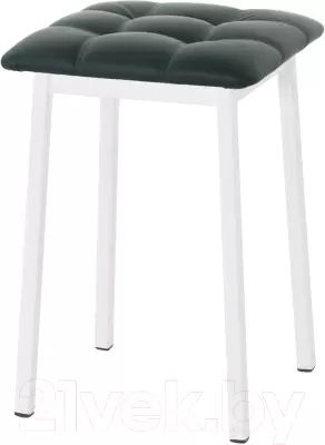 Табурет AMC Comfort 7К6.9 (кожзам зеленый/белый) фото