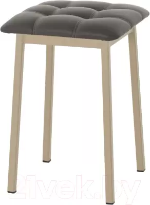 Табурет AMC Comfort 7К10.8 (кожзам серо-коричневый/капучино) фото